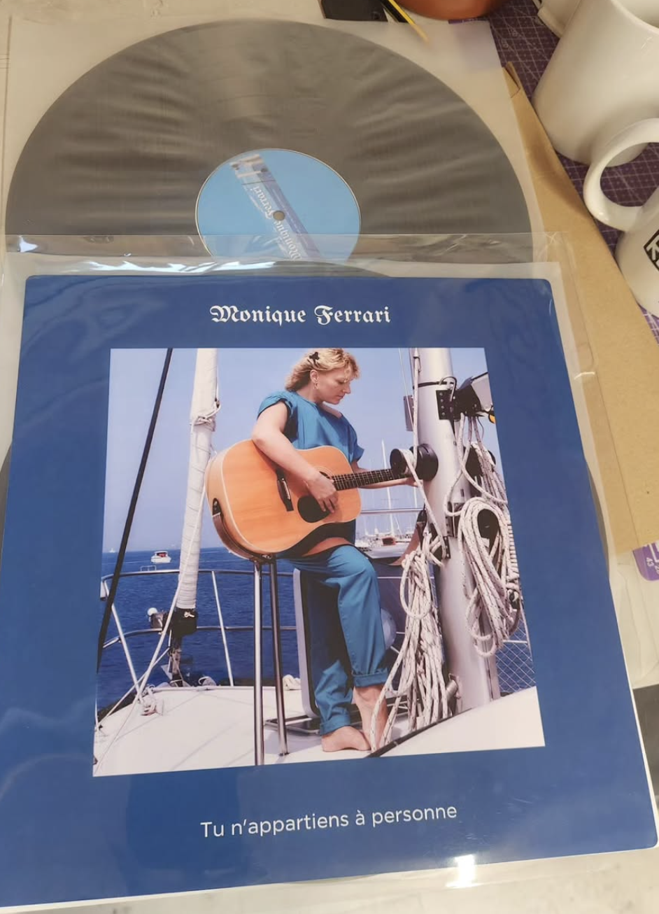 Monique Ferrari record with photocard insert